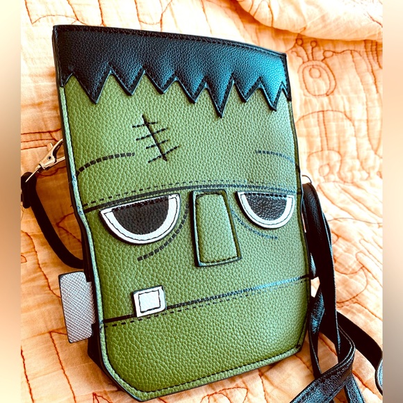 Bags Frankensteins Monster Embroidered Head Purse Crossbody Universal